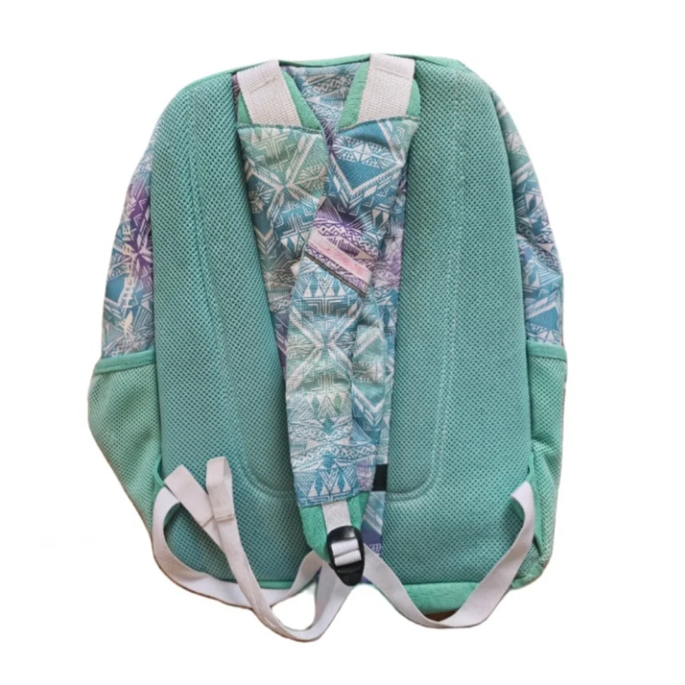 High Sierra teal purple canvas insulated cooler pocket school backpack